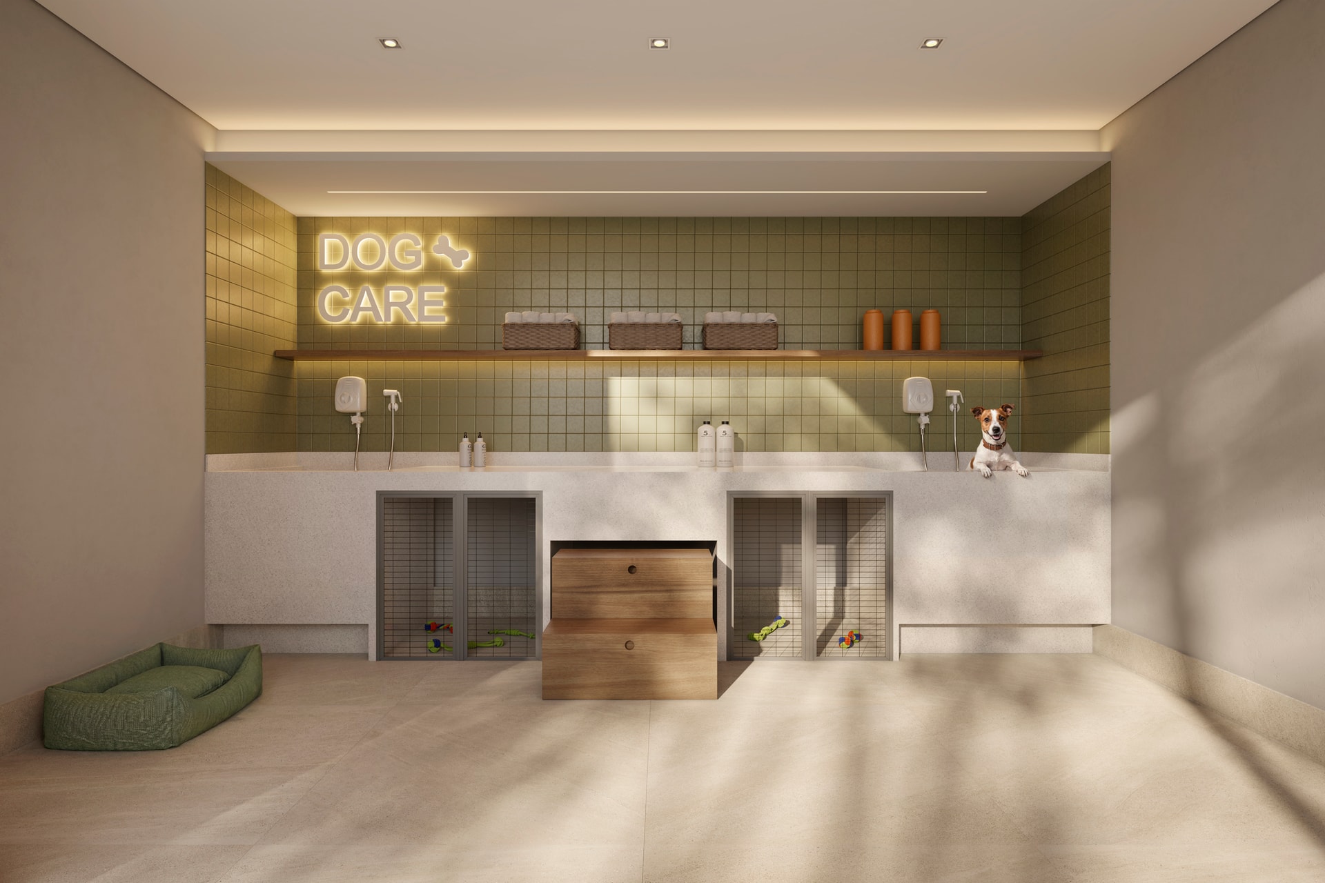 Perspectiva Área de Lazer do apartamento Studio 30m² do MONÃ Anália Franco